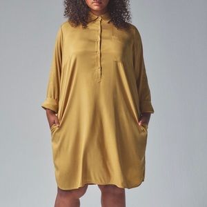 Cupro Rubicon shirt dress. NWOT. XS 10-14